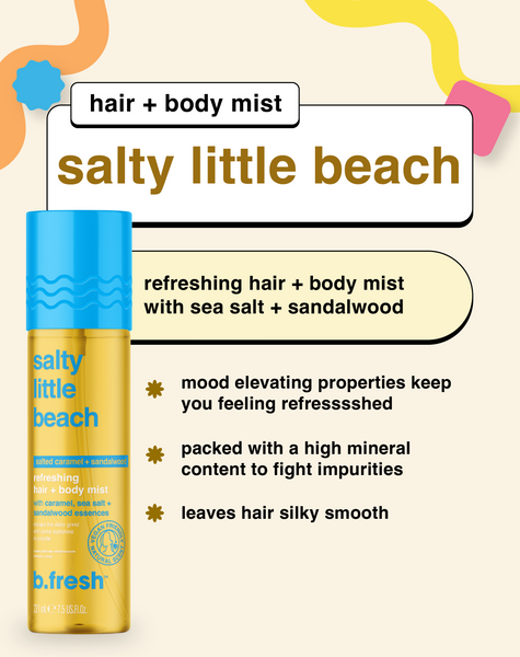 salty little beach refreshing hair + body mist