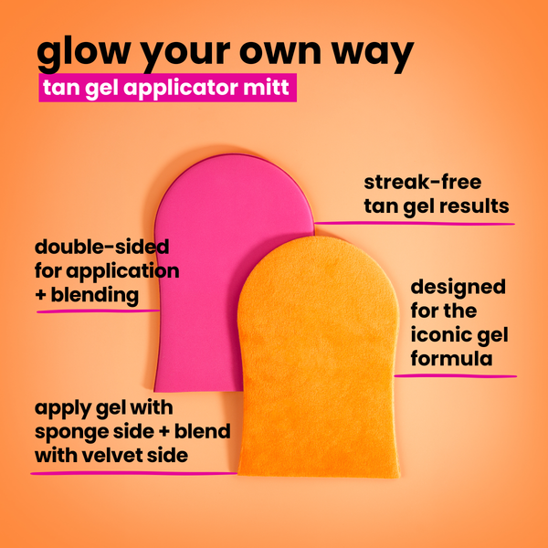 glow your own way self tan gel applicator mitt