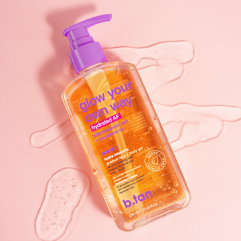 glow your own way hydrated AF zelfbruinende gezichts + lichaamsgel